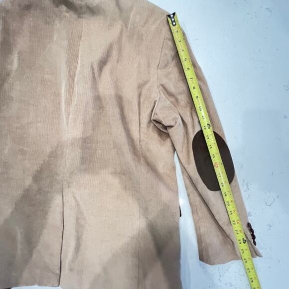Chaps Men's 46L Camel Corduroy Blazer 100% Cotton Sportscoat Jacket - Picture 13 of 15